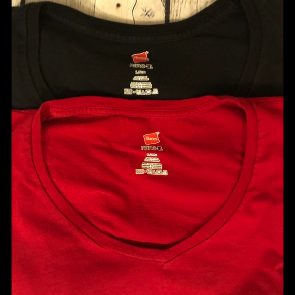 EUC lot of 2 Hanes Nano t- shirts - Large - Picture 8 of 8